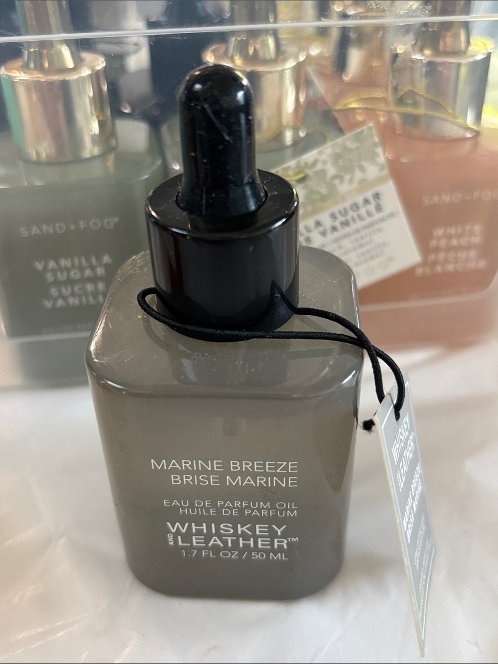 Whiskey & Leather Marine Breeze Fragrance Oil for Men - Gray